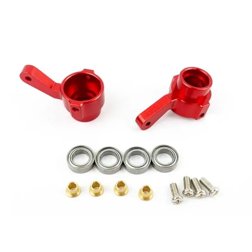 DAFSXZQR Lenkbecher Turn Cup vorne Achsbrücke kompatibel mit C14 C24 C34 C44 B14 B16 B24 B36 MN D91 MN99S RC -Autoteile Ersatz(Red) von DAFSXZQR