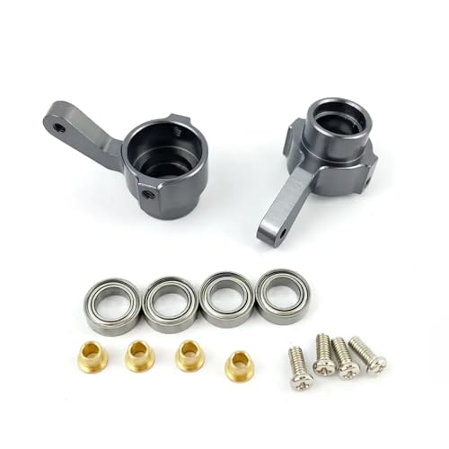 DAFSXZQR Lenkbecher Turn Cup vorne Achsbrücke kompatibel mit C14 C24 C34 C44 B14 B16 B24 B36 MN D91 MN99S RC -Autoteile Ersatz(Titanium) von DAFSXZQR