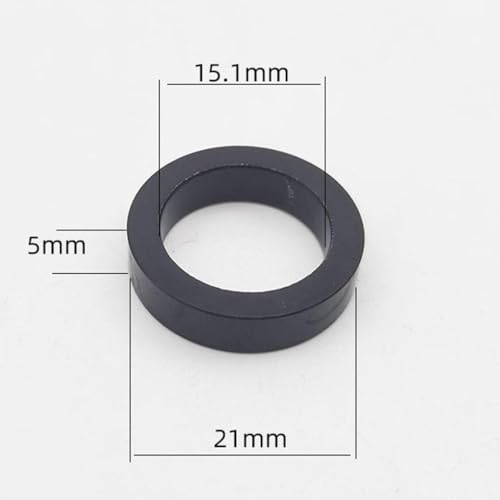 DAFSXZQR M15 Fahrrad durch die Achse Waschmaschine Set flach und konische Unterlegscheiben x3 7,5 mm M15x0.2 5 mm Hubs, die mit Röhrchenwellenspieße kompatibel sind(M15x5mm) von DAFSXZQR
