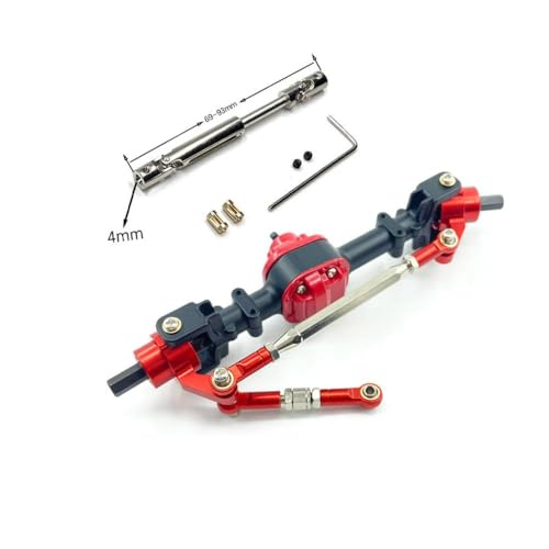 DAFSXZQR MN78 MN82 Metall vordere Hinterachse 3 mm 4 mm Wellenhülse Getriebe 1 12 Skala RC -Autoteile kompatibel mit verschiedenen Modellen(Black Front and CVD) von DAFSXZQR