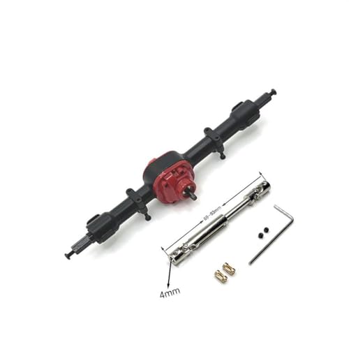 DAFSXZQR MN78 MN82 Metall vordere Hinterachse 3 mm 4 mm Wellenhülse Getriebe 1 12 Skala RC -Autoteile kompatibel mit verschiedenen Modellen(Black Rear and CVD) von DAFSXZQR