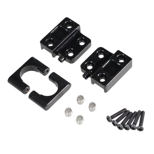 DAFSXZQR MN82 LC79 MN78 1/12 Mn 1 Metallauto Fernbedienungssteuerung Upgrade Achse Era Federschild Sitzmontage -Montagezubehör kompatibel mit universellen Fahrzeugteilen(Black) von DAFSXZQR