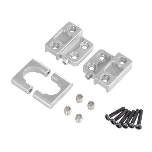 DAFSXZQR MN82 LC79 MN78 1/12 Mn 1 Metallauto Fernbedienungssteuerung Upgrade Achse Era Federschild Sitzmontage -Montagezubehör kompatibel mit universellen Fahrzeugteilen(Silver) von DAFSXZQR