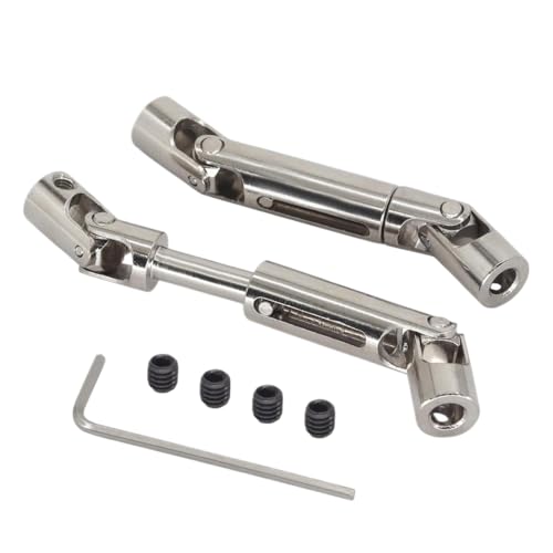 DAFSXZQR MN98 MN99S Stahlantriebswelle 55-69 mm Metallantriebswelle kompatibel mit 1 12-Skala-RC-Autos 2. Upgrade-Zubehör-Teile für 2024 Mn 99S MN 98 Modelle von DAFSXZQR