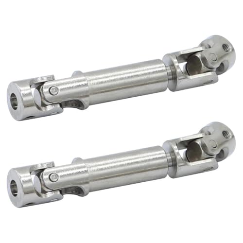 DAFSXZQR Metall -Center -Trainingswelle kompatibel mit 1 24 -Skala -RC -Autos Middle Drive Welle Getriebe Teile 2 Teile FMS kompatibel von DAFSXZQR