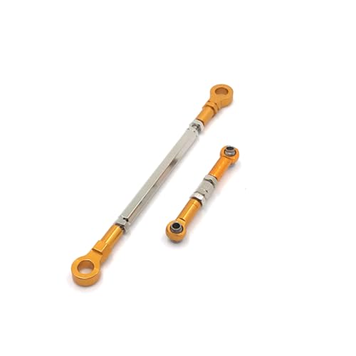 DAFSXZQR Metall -Frontachse -Lenkung Link Upgrade Repit für 1 10 Skala ZP1001 ZP1002 ZP1003 ZP1004 RC -Cars kompatibel mit Huangbotoys Modellen(Yellow) von DAFSXZQR