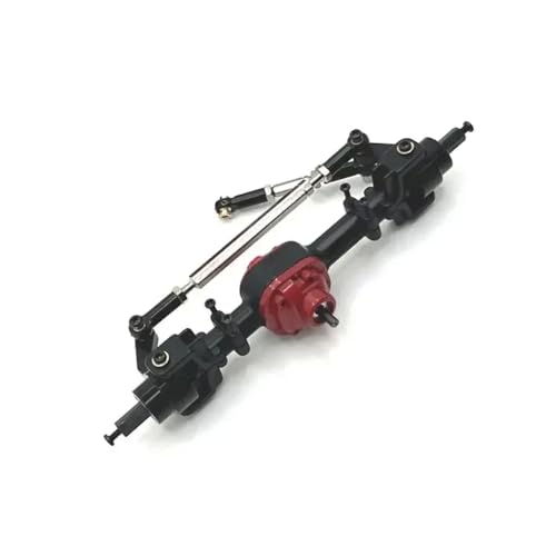 DAFSXZQR Metall -Upgrade -Achsbaugruppen vorne und hinterher kompatibel mit 1/12 Skala MN82 LC79 MN78 RC -Autoteile(Black Front axle) von DAFSXZQR