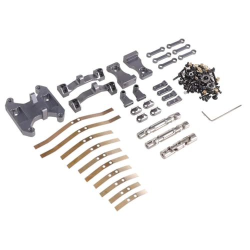DAFSXZQR Metallbalance -Chassis -Platte kompatibel mit 1/16 RC -Autos B16 B36 Models Schwingen Feder -Feder -Antriebswellen -Upgrade Teile Modifikation Zubehör(Titanium) von DAFSXZQR