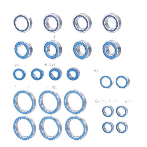 DAFSXZQR Metallrad Nuhn Gummiachse versiegeltes Lager kompatibel mit 1/10 RC Yousous XL RTR Upgrade Autoteile 28pcs 24 pcs yeahrun(24Pcs) von DAFSXZQR
