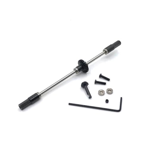 DAFSXZQR RC -Auto -Upgrade -Teile C14 C24 C34 B14 B24 B16 B36 D12 Mn Mn99S Compatible Metall vordere Mittelachse Stahlantriebswelle Universal Fit(MN Rear) von DAFSXZQR