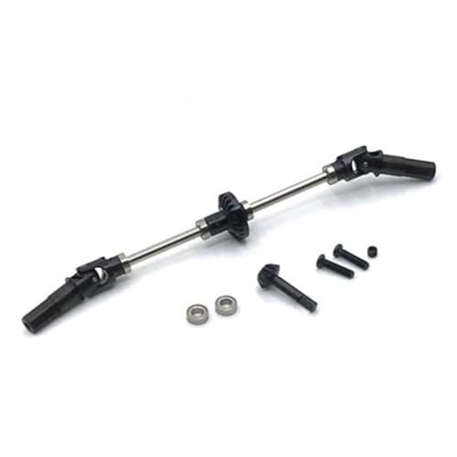 DAFSXZQR RC -Auto -Upgrade -Teile C14 C24 C34 B14 B24 B16 B36 D12 Mn Mn99S Compatible Metall vordere Mittelachse Stahlantriebswelle Universal Fit(WPL Front) von DAFSXZQR