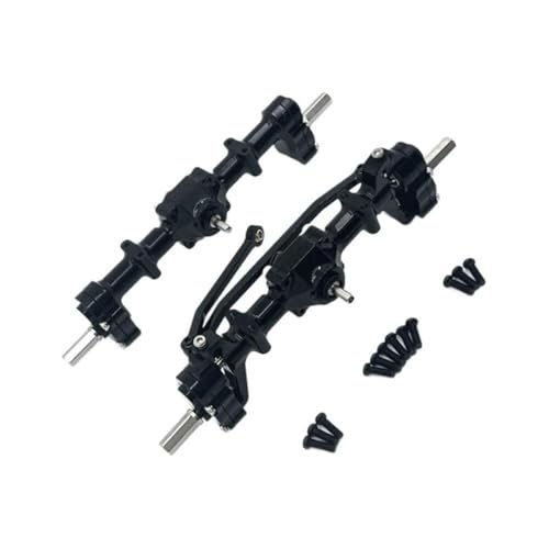 DAFSXZQR RC -Auto -Upgrade -Teile vorne Heck Portalbrückenachse -Differential -Montage -Kit kompatibel mit C14 C24 C34 B14 B24 -Modelle(Black) von DAFSXZQR