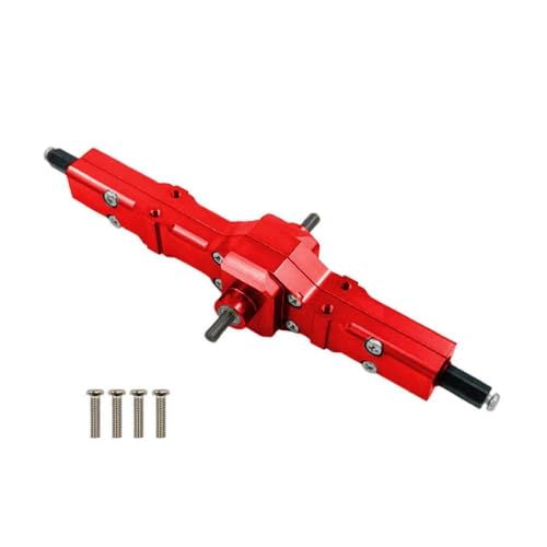 DAFSXZQR RC -Autogetriebe Achse Brücke Set vordere mittlere Heckkompatibel mit 1 16 Skala C14 C24 B14 B24 B16 B36 Modelle Passe Rock Crawler -LKW und RC -Fahrzeugteile(Red Middle) von DAFSXZQR