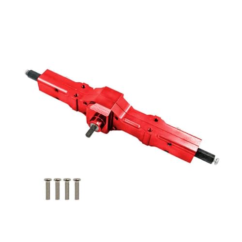 DAFSXZQR RC -Autogetriebe Achse Brücke Set vordere mittlere Heckkompatibel mit 1 16 Skala C14 C24 B14 B24 B16 B36 Modelle Passe Rock Crawler -LKW und RC -Fahrzeugteile(Red Rear) von DAFSXZQR