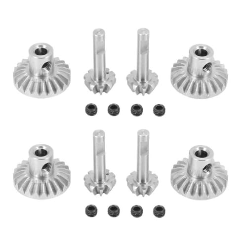 DAFSXZQR RC Car Steel Getriebe Welle vorne Hinterachet C14 C24 B14 B24 B16 B36 MN D99 MN99S POSPATIBLE mit verschiedenen 1 10 -Skalierungsmodellen(8pcs Silver) von DAFSXZQR