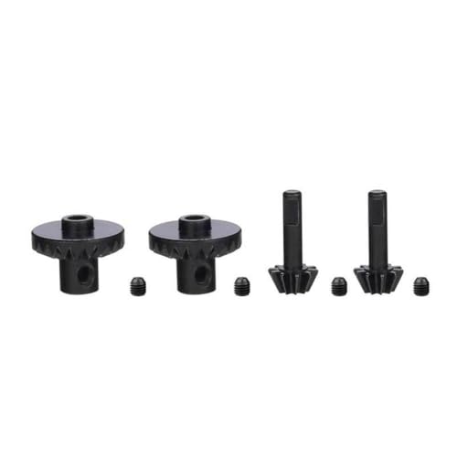 DAFSXZQR Stahl vorne und Hinterachsen Zahnradantriebswelle -Zahnrad -Teile kompatibel mit B24 B36 C14 C24 MN D99 MN99S RC Car Models Ersatzzubehör(1set (Steel)) von DAFSXZQR