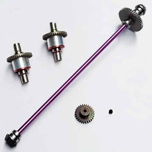 DAFSXZQR Teile der Antriebswelle Differentialgetriebe mit 1/12 Skala RC Cars 124019 124018 Metall Haupt Achse Accessoires kompatibel(A) von DAFSXZQR