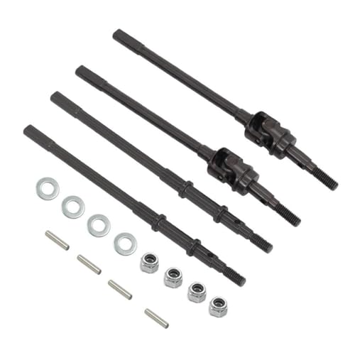 DAFSXZQR Universal AR44 Heavy Duty Achs vordere Heckwelle Hundeknochengelenk mit 1 10 -Skala -RC -Modellen wie 90046 und 90047 kompatibel(Black 1 Set) von DAFSXZQR