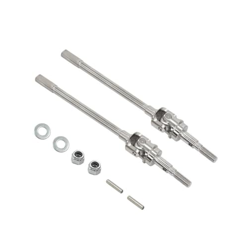 DAFSXZQR Universal AR44 Heavy Duty Achs vordere Heckwelle Hundeknochengelenk mit 1 10 -Skala -RC -Modellen wie 90046 und 90047 kompatibel(Silver Front) von DAFSXZQR