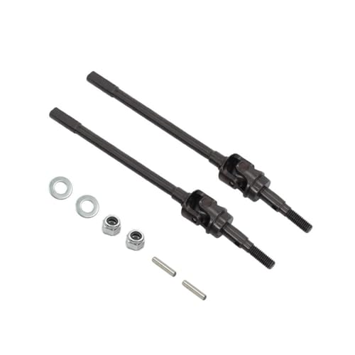 DAFSXZQR Universal Antriebswelle Dogbone AR44 Achse vorne und hinterher kompatibel mit RC 1 10 -Skalierungsmodelle II 90046 90047 Hochleistungs -Ersatzteile(Black Front) von DAFSXZQR
