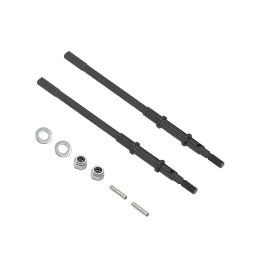 DAFSXZQR Universal Antriebswelle Dogbone AR44 Achse vorne und hinterher kompatibel mit RC 1 10 -Skalierungsmodelle II 90046 90047 Hochleistungs -Ersatzteile(Black Rear) von DAFSXZQR