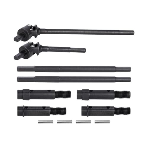DAFSXZQR Universelle Stahlachse -Set gerade Achse -Portalachse, kompatibel mit 1 10 RC -Streckenfahrzeugen wie VS4 10 Phoenix F10 und ähnlichen Modellen(Shafts and Stub Axle) von DAFSXZQR