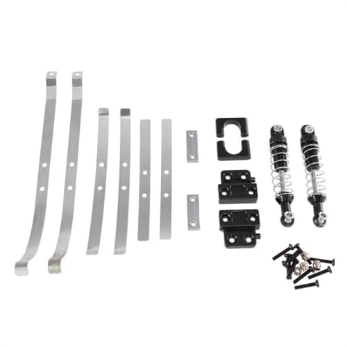 DAFSXZQR Verbesserte Metall Hinterachse Fixe Stoßdämpferfeder für Mn Modell 1 12 Mn82 LC79 kompatibel mit RC -Autoteilen(Black) von DAFSXZQR