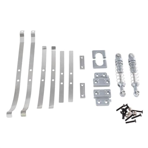 DAFSXZQR Verbesserte Metall Hinterachse Fixe Stoßdämpferfeder für Mn Modell 1 12 Mn82 LC79 kompatibel mit RC -Autoteilen(Silver) von DAFSXZQR