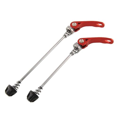 DAFSXZQR Vorder- und hintere Spieße der Fahrradrad -Radfahrzeug -Schnellfreisetzung Metallachse Hohlspindel Ersatzkit kompatibel mit Roadbike(Red) von DAFSXZQR