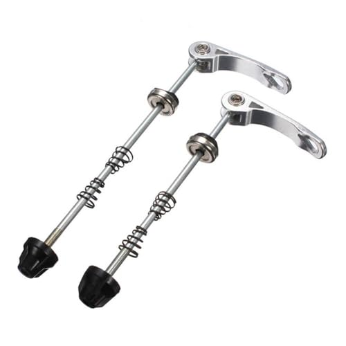 DAFSXZQR Vorder- und hintere Spieße der Fahrradrad -Radfahrzeug -Schnellfreisetzung Metallachse Hohlspindel Ersatzkit kompatibel mit Roadbike(Silver) von DAFSXZQR