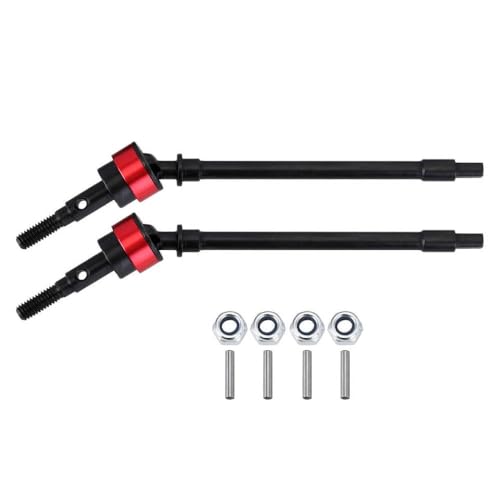 DAFSXZQR YQCQ 01 Metall Dogbone Well Achs -Zahnrad -Ersatzteil kompatibel mit 1 10 -Skala -RC -Crawler -Fahrzeugen(Front Axle Shaft) von DAFSXZQR