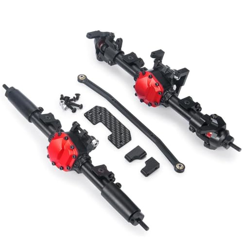 DAFSXZQR Yeahrun Aluminium vorne hinten gerade Achse kompatibel mit 1 10 -Skala RC Crawler Car Models II 90046 90047 Upgrade -Teile Ersatz für Crawler -Fahrzeugzubehör(Front and Rear) von DAFSXZQR