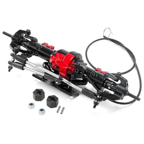 DAFSXZQR Yeahrun Aluminium vorne und Hinterachse mit Differentialschloss kompatibel mit 1 10 -Skala RC Rock Crawler Cars TF2 -Upgrade -Teile für Off -Straße Fernbedienung Fahrzeuge(Front Axle) von DAFSXZQR