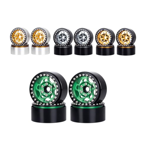 4 x 4,8 cm große Felgen Beadlock für Axial SCX10 90046 TRX4 D90 1/10 RC Autozubehör von DAGIJIRD