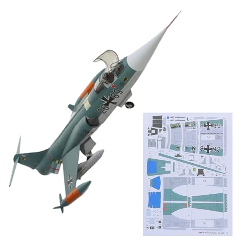 DAGIJIRD (Unassembled Kit) 1:33 US F-104G Starfighter Flugzeugmodell Militär Puzzle Flugzeug Papiermodell von DAGIJIRD