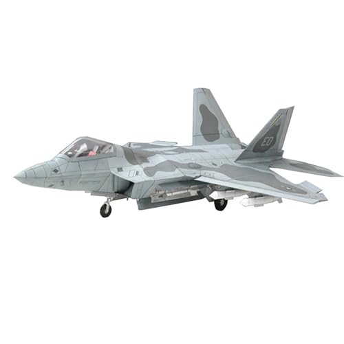 DAGIJIRD (Unmontierter Bausatz) Maßstab 1:33 F22 Kampfflugzeug Modell Simulation Flugzeugmodell Handgefertigtes DIY Papiermodell von DAGIJIRD