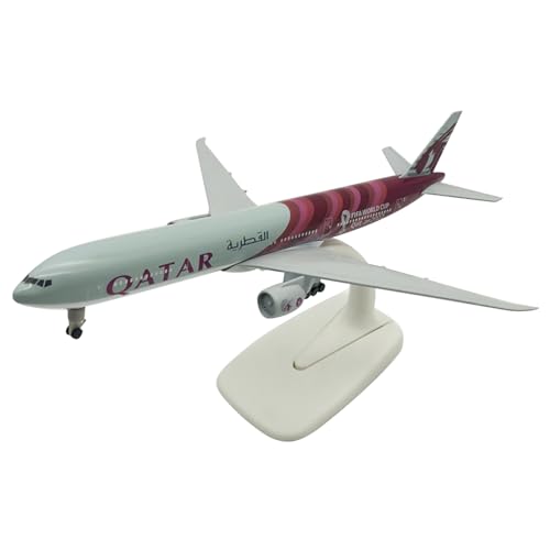 DAGIJIRD 1/400 Maßstab Katar Weltmeisterschaft B777 Flugzeug Modell Legierung Flugzeug Modell Home Office Dekoration Geschenke von DAGIJIRD