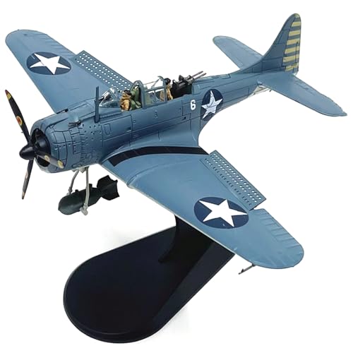DAGIJIRD Alloy US SBD-3 Dive Bomber Fighter Model 1/72 Scale Simulation Military Airplane Model with Display Stand von DAGIJIRD