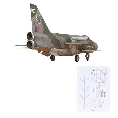 DAGIJIRD Paper British F Mk.6 Kampfflugzeugmodell im Maßstab 1:33, DIY-Flugzeugmodell (zerlegtes Set) von DAGIJIRD