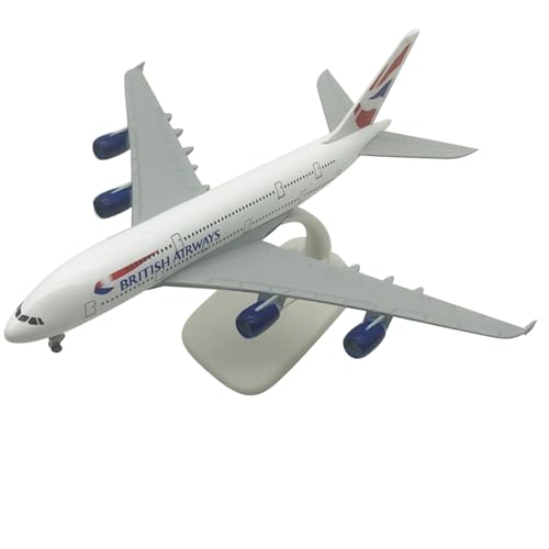 DAGIJIRD Simulation 1:200 Legierung Flugzeugmodell British Airways A380 Flugzeugmodell Home Office Dekoration Geschenke von DAGIJIRD