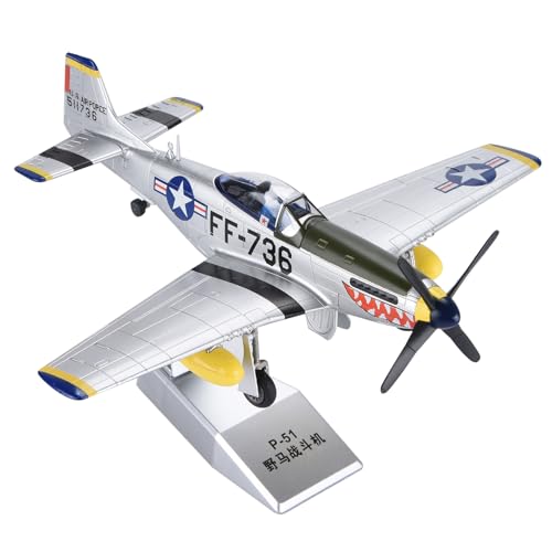 DAGIJIRD Simulation 1:48 Alloy Aircraft Model P-51D Fighter Attack Airplane Model Military Aircraft Model with Display Stand von DAGIJIRD