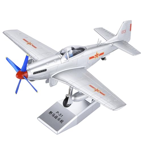 DAGIJIRD Simulation 1:48 Alloy Aircraft Model P51 P-51 Fighter Attack Airplane Model Military Aircraft Model with Display Stand von DAGIJIRD
