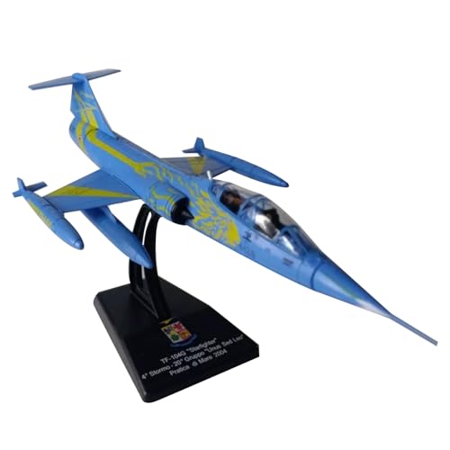 DAGIJIRD Simulation Alloy Aircraft Model 1:100 Alloy USAF TF-104G Star Fighter Aircraft Model von DAGIJIRD