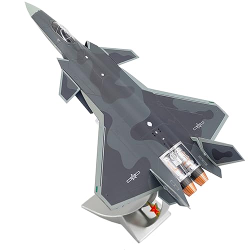 DAGIJIRD Simulation Alloy Aircraft Model 1:144 Alloy Chinese Air Force Chengdu J-20 Fire Fang Fighter Model von DAGIJIRD