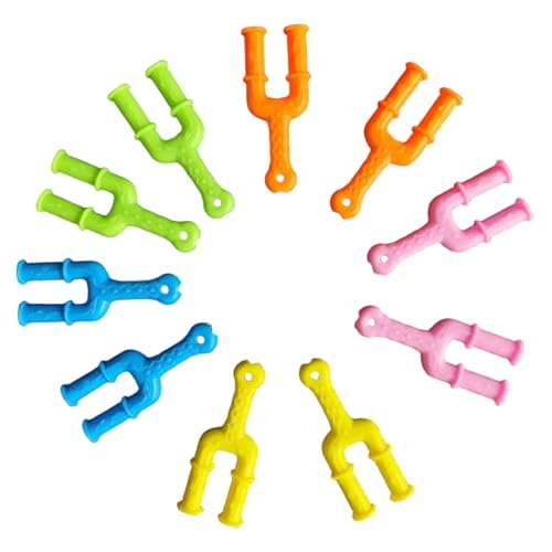 10-teiliges Gummiband-Armband-Set, Kunststoff-Gummiband-Armbandverbinder, Y-förmige Kinder-Schleuder für Kinder, Armbandverbinder für Erwachsene, Armband-Set, Bastelset von DAGLLGEW