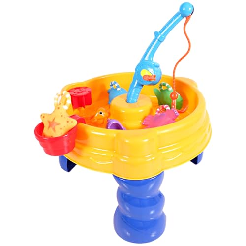 13-teiliges Wassertisch-Set, abnehmbarer tragbarer Sandtisch inklusive Angelrute und Spielzeug, lustiges und sicheres Kleinkind-Outdoor-Spielzeug für Jungen Mädchen, Wasser- Sandtisch, Wasser von DAGLLGEW
