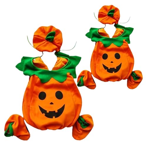 DAGLLGEW Baby-Kürbiskostüm, weicher Kürbis, Kleinkind-Halloweenkostüm mit Hut und Schuhen für Cosplay-Partys, Halloween-Kostüme für Kinder, Babykostüme von DAGLLGEW
