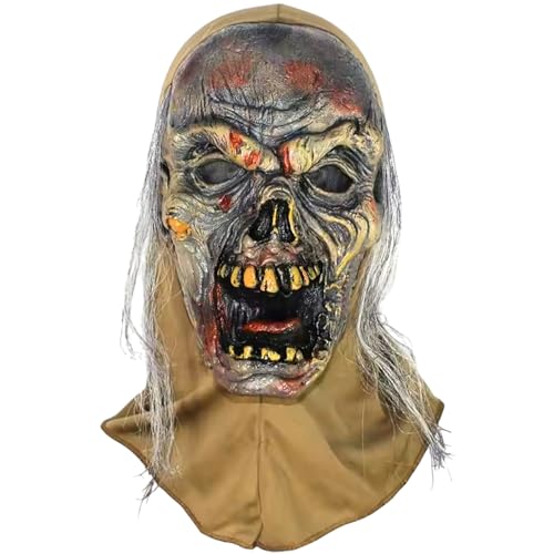 DAGLLGEW Gruselige Halloween-Maske, realistisches Skelett, Geister-Halloween-Maske, neuartige Verkleidung für Spukhaus-Partys, Cosplay, gruselige Cosplay-Masken für Erwachsene von DAGLLGEW