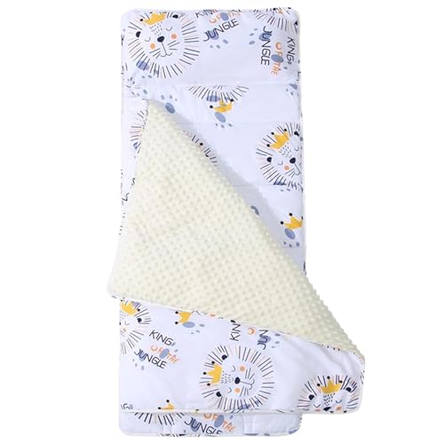 DAGLLGEW Kleinkindschlafmatte mit Kissen und Decken thermische Schlafmatte mit tragbarem Roll -up -Kinder Schlafsack Nickerchen für Kindertagesstamme -Vorschul- und Camping -Löwen DAGLLGEW Kleinkindschlafmatte mit Kissen und Decken thermische Schlafmatte mit tragbarem Roll -up -Kinder Schlafsack Nickerchen für Kindertagesstamme -Vorschul- und Camping -Löwen von DAGLLGEW