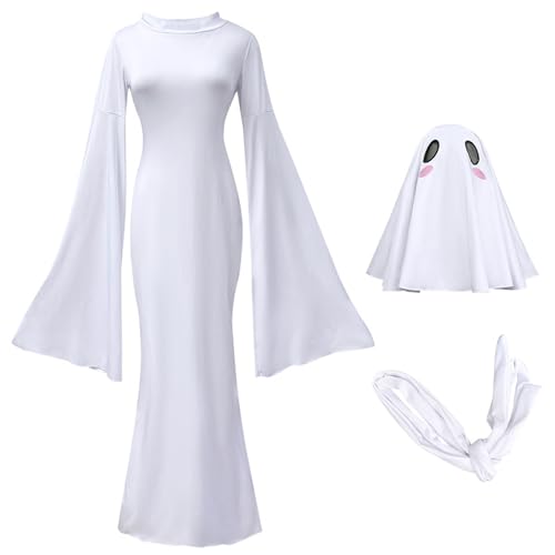 Halloween-Kostüme für Frauen und Erwachsene, Ganzkörper-Geisterkostüm mit Kopfbedeckung und Riemen, Geister-Dekor für Cosplay, Halloween-Party, Urlaub, Kostüm mit extra großem Gesicht für Frauen Halloween-Kostüme für Frauen und Erwachsene, Ganzkörper-Geisterkostüm mit Kopfbedeckung und Riemen, Geister-Dekor für Cosplay, Halloween-Party, Urlaub, Kostüm mit extra großem Gesicht für Frauen von DAGLLGEW